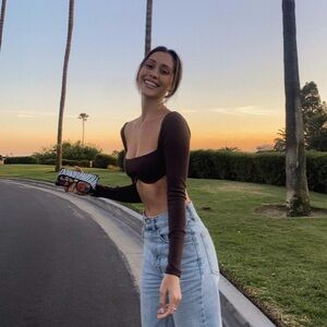 Long Sleeve Crop Top Xs